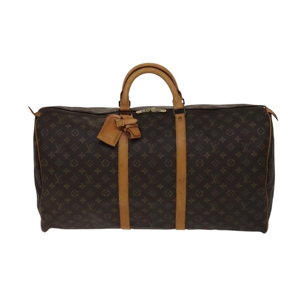 LOUIS VUITTON Monogram Keepall 60 Boston Bag M41422 LV Auth 108674 - Picture 13 of 16